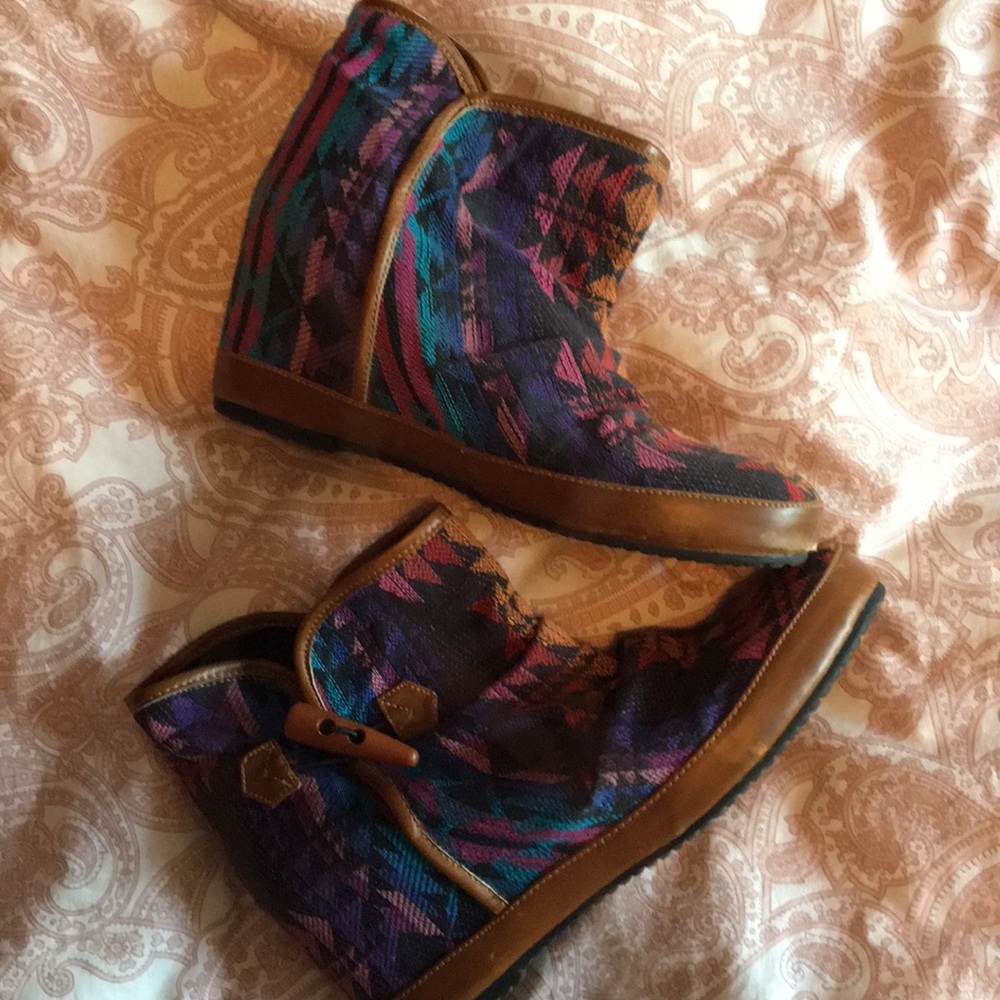 ALDO Tribal Print Booties